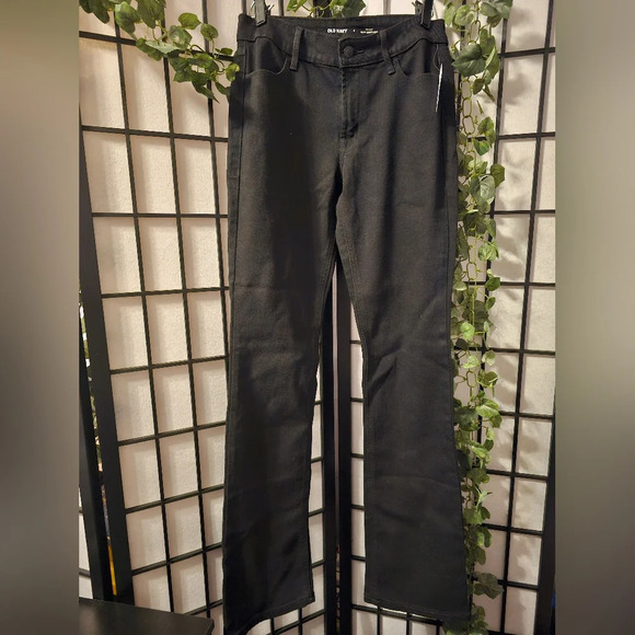 NWT Old Navy Mid-rise WOW Bootcut Black Jeans Size 4 - Picture 1 of 5